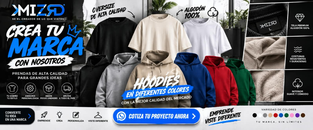 KMIZRD - Crea Tu Marca Con Nosotros - Hoodies y Oversize